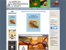 Tablet Screenshot of americanarachnology.org